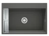 Mosogatótálca,Deante Magnetic 1 medencés,mágneses,gránit mosogató, antracit metál ZRM_T10B