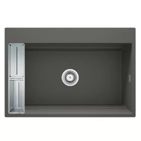   Mosogatótálca,Deante Magnetic 1 medencés,mágneses,gránit mosogató, antracit metál ZRM_T10B