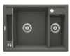 Mosogatótálca,Deante Magnetic 1,5 medencés,mágneses,gránit mosogató, antracit metál ZRM_T503