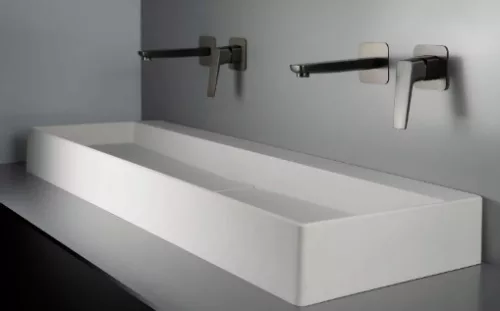 Mosdó, Deante Blur pultra építhető gránit mosdó lefolyófedéllel 40x100 cm CQB_AU1S