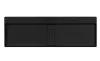 Mosdó, Deante Blur pultra építhető gránit mosdó lefolyófedéllel, fekete 40x120 cm CQB_NU2S
