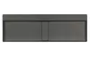 Mosdó,Deante Blur pultra építhető gránit mosdó lefolyófedéllel, antracit metál 40x120 cm CQB_TU2S