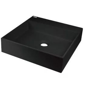   Mosdó, Deante Correo pultra építhető gránit mosdó, fekete 40x40 cm CQR_NU4S