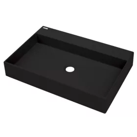   Mosdó, Deante Correo pultra építhető gránit mosdó, fekete 40x60 cm CQR_NU6S