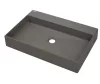 Mosdó, Deante Correo pultra építhető gránit mosdó antracit metál 60x40 cm CQR_TU6S