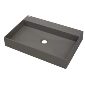   Mosdó, Deante Correo pultra építhető gránit mosdó antracit metál 60x40 cm CQR_TU6S