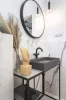 Mosdó, Deante Correo pultra építhető gránit mosdó antracit metál 60x40 cm CQR_TU6S