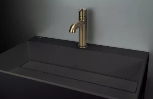 Mosdó, Deante Correo pultra építhető gránit mosdó fekete lefolyófedéllel 40x60 CQR_NU6M