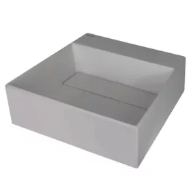   Mosdó, Deante Correo pultra építhető gránit mosdó metálszürke lefolyófedéllel 40x40 CQR_SU4M