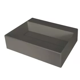   Mosdó, Deante Correo pultra építhető gránit mosdó antracit metál lefolyófedéllel 40x50 CQR_TU5M