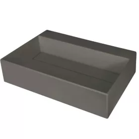   Mosdó, Deante Correo pultra építhető gránit mosdó antracit metál lefolyófedéllel 40x60 CQR_TU6M