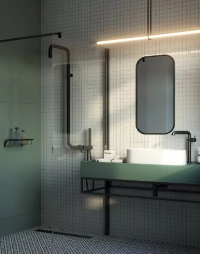 Mosdó, Deante Silia pultra építhető gránit mosdó alabástrom 35x55 cm CQS_AU6S