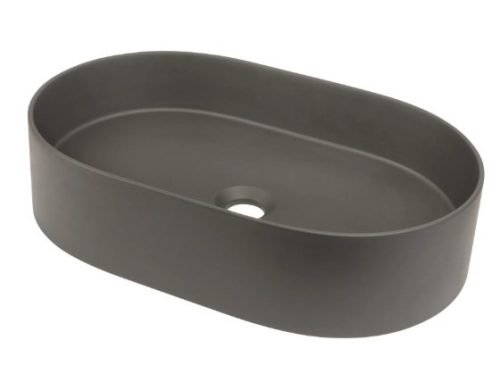 Mosdó, Deante Silia pultra építhető gránit mosdó antracit metál 35x55 cm CQS_TU6S