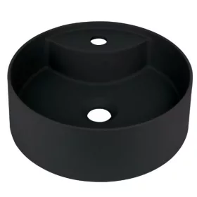   Mosdó, Deante Silia pultra építhető gránit mosdó csaplyukkal fekete 36 cm CQS_NU4B