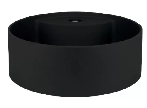 Mosdó, Deante Silia pultra építhető gránit mosdó csaplyukkal fekete 36 cm CQS_NU4B