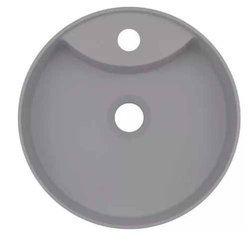 Mosdó, Deante Silia pultra építhető gránit mosdó csaplyukkal metálszürke 36 cm CQS_SU4B
