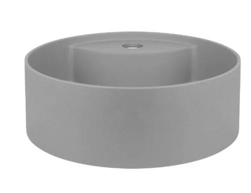 Mosdó, Deante Silia pultra építhető gránit mosdó csaplyukkal metálszürke 36 cm CQS_SU4B