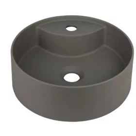   Mosdó, Deante Silia pultra építhető gránit mosdó csaplyukkal antracit metál 36 cm CQS_TU4B