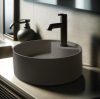 Mosdó, Deante Silia pultra építhető gránit mosdó csaplyukkal antracit metál 36 cm CQS_TU4B