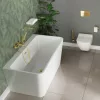 WC, Deante Anemon fali, perem nélküli wc csésze, fehér CDZ_6ZPW