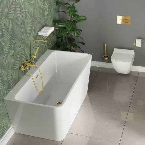 WC, Deante Anemon fali, perem nélküli wc csésze, fehér CDZ_6ZPW