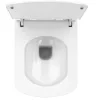 WC, Deante Anemon fali, perem nélküli wc csésze, fehér, wc tetővel CDZD6ZPW