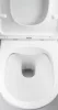 WC, Deante Round fali, perem nélküli wc csésze, wc tetővel fehér CGRD6ZPW