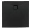 Zuhanytálca, Deante Correo szögletes, gránit zuhanytálca, fekete 90x90 KQR_N41B