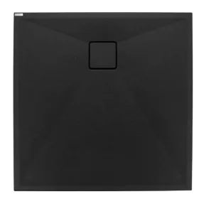   Zuhanytálca, Deante Correo szögletes, gránit zuhanytálca, fekete 90x90 KQR_N41B