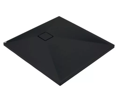 Zuhanytálca, Deante Correo szögletes, gránit zuhanytálca, fekete 90x90 KQR_N41B
