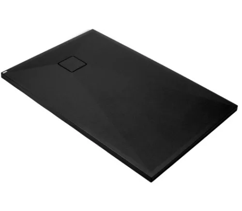 Zuhanytálca, Deante Correo szögletes, gránit zuhanytálca, fekete 120x90 KQR_N43B