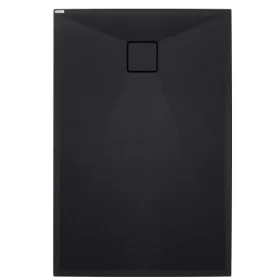   Zuhanytálca, Deante Correo szögletes, gránit zuhanytálca, fekete 120x80 KQR_N44B