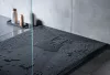 Zuhanytálca, Deante Correo szögletes, gránit zuhanytálca, fekete 120x80 KQR_N44B