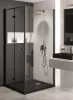 Zuhanytálca, Deante Correo szögletes, gránit zuhanytálca, fekete 120x80 KQR_N44B