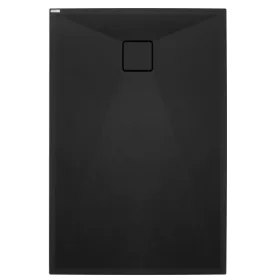   Zuhanytálca, Deante Correo szögletes, gránit zuhanytálca, fekete 100x90 KQR_N45B