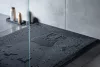Zuhanytálca, Deante Correo szögletes, gránit zuhanytálca, fekete 100x90 KQR_N45B
