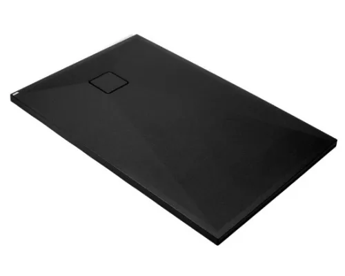Zuhanytálca, Deante Correo szögletes, gránit zuhanytálca, fekete 100x90 KQR_N45B