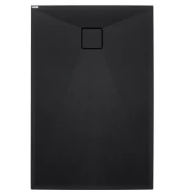   Zuhanytálca, Deante Correo szögletes, gránit zuhanytálca, fekete 100x80 KQR_N46B