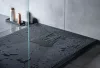 Zuhanytálca, Deante Correo szögletes, gránit zuhanytálca, fekete 100x80 KQR_N46B