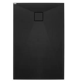   Zuhanytálca, Deante Correo szögletes, gránit zuhanytálca, fekete 140x90 KQR_N47B