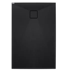   Zuhanytálca, Deante Correo szögletes, gránit zuhanytálca, fekete 120x70 KQR_N73B