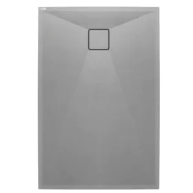   Zuhanytálca, Deante Correo szögletes, gránit zuhanytálca, metálszürke 100x90 KQR_S45B