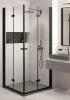 Zuhanytálca, Deante Correo szögletes, gránit zuhanytálca, metálszürke 100x80 KQR_S46B