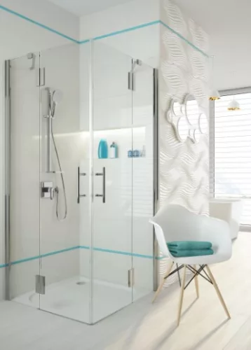 Zuhanytálca, Deante Cubic akril, szögletes zuhanytálca, fehér 80x80 KTK_042B