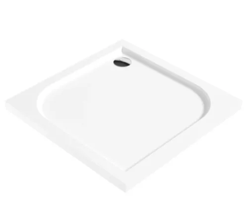 Zuhanytálca, Deante Cubic akril, szögletes zuhanytálca, fehér 90x90 KTK_041B