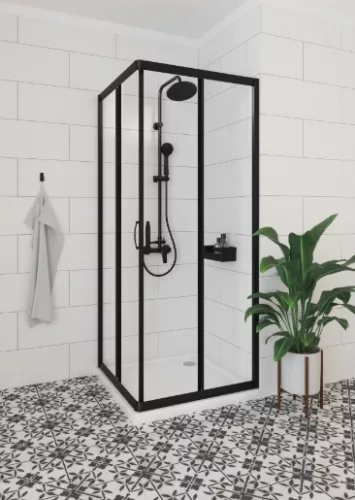 Zuhanytálca, Deante Cubic akril, szögletes zuhanytálca, fehér 90x90 KTK_041B