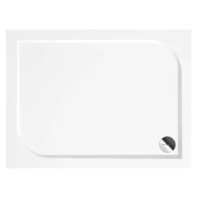   Zuhanytálca, Deante Cubic akril, szögletes zuhanytálca, fehér 100x80 KTK_046B