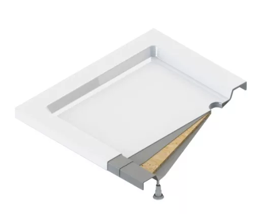 Zuhanytálca, Deante Jasmin akril, szögletes zuhanytálca, fehér 80x80 KGJ_042B