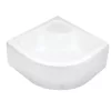 Zuhanytálca, Deante Deep akril, íves, mély zuhanytálca, fehér 90x90 KTD_041B