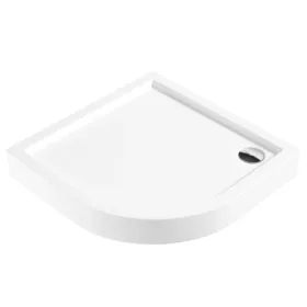   Zuhanytálca, Deante Jasmin akril, íves zuhanytálca, fehér, 90x90 KGJ_053B